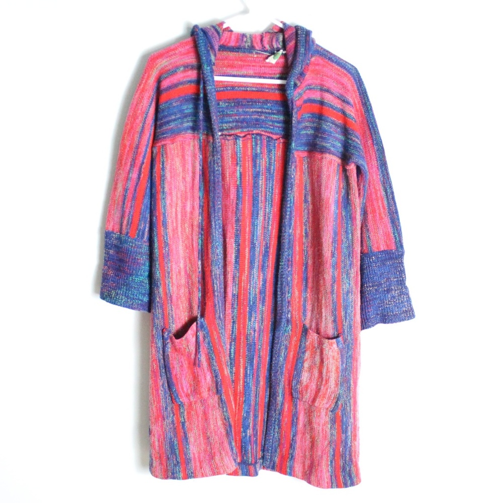 Arpeja 60s Organic Colorful Hooded Cardigan Medium